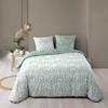 Parure Housse de couette + taies - Mallia - Sauge - 240 x 260 cm - 100% Coton - Oeko-Tex®