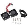 RC 40x40mm Motor Cooling Fans with Holder for 4068 4268 4274 4275 Motor with 42mm DiameterBlack