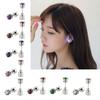 Серьги-гвоздики Ювелирные изделия Сияющие стразы для подростков Летний музыкальный фестиваль Мигающие серьги для летней девушки Ювелирные изделия