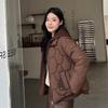 Женская осенне-зимняя утепленная верхняя одежда с капюшоном, однотонная хлопковая вязаная шапка, теплая свободная короткая куртка, пальто