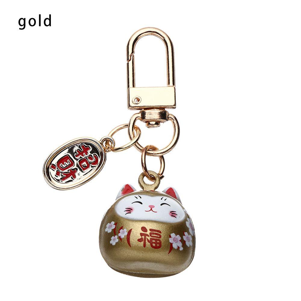 Woman Car Pendant Bag Charm Cute Key Chains Cartoon Keychain Lucky Cat Keychains Pendant Keyring