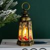 Hanging Christmas Lantern With Flickers LED Lanterns Night Light Glittering Simulation Snow Globe Lantern For House Xmas Gift