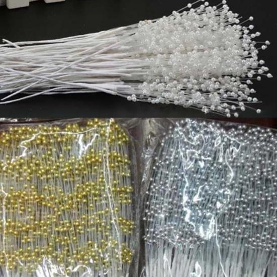 10Pcs/Set Flower Bunch Ravishing for Living Room No Withering Stems Handmade Faux Pearl Bead Spray Wedding Bouquet Beautiful