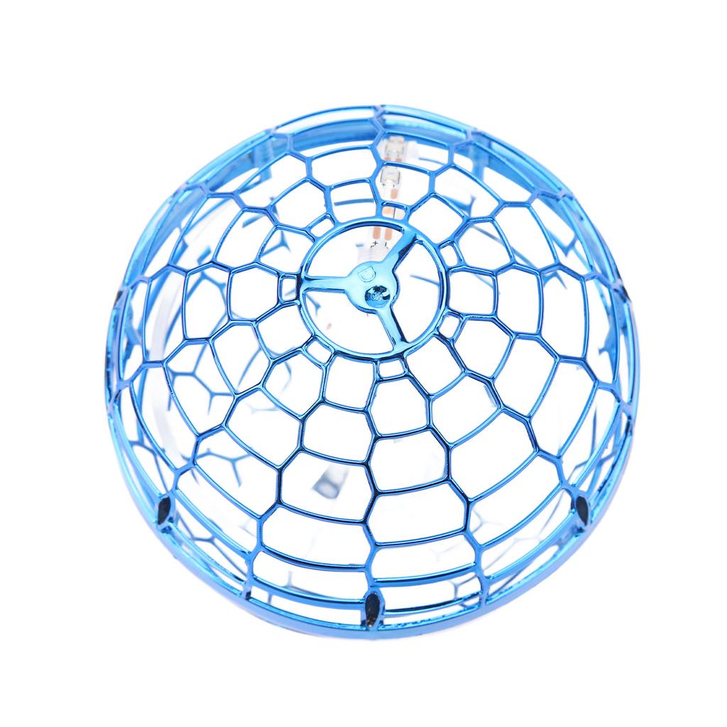 Flying Oab Toy Lighting Rotatable Ball Toy with Remote Control for Outdoor Play Blue