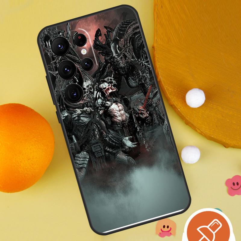 Alien Vs Predator Phone Case For Samsung Galaxy S25 Ultra S23 S22 S21 Ultra S9 S10 S20 Plus S24 FE Funda Cover