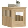 Furniture Style Dog Crate in Sonoma Oak 64.5 x 80 x 71 cm Particleboard