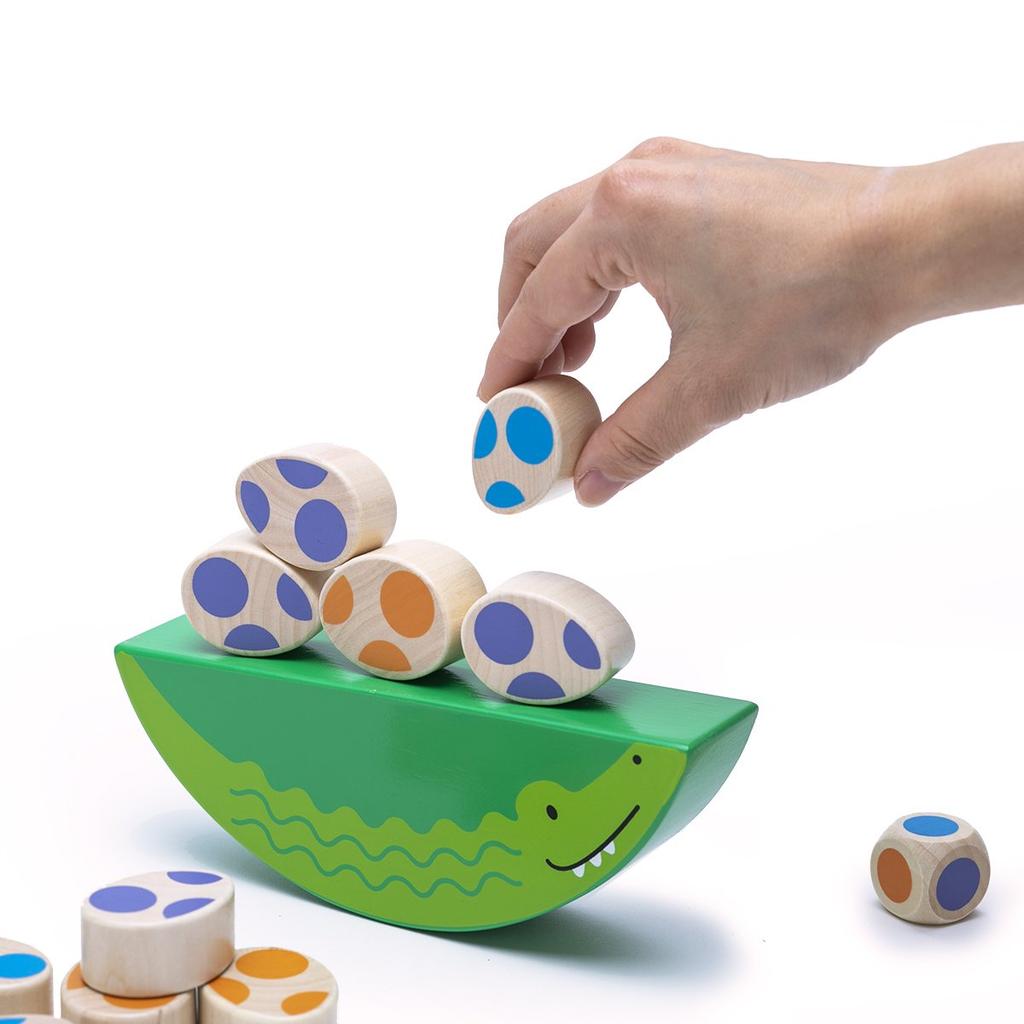 Bornelund Beleduc Crocodile Parent and Child Wobble Ages 2 and BE18010B Game, Up,