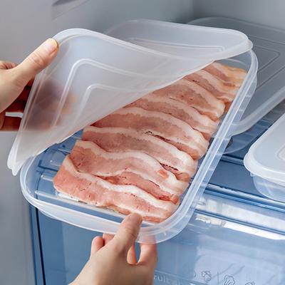 Прозрачный ящик для хранения продуктов с крышкой, полипропиленовый органайзер для морепродуктов, рыбы, холодильника, кухонные принадлежности