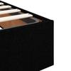 Ottoman Bed Without Mattress Black 90x200 cm Fabric