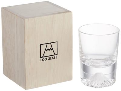 Tajima Glass Tajima Glass Стакан Фудзи для холодного саке 95 мл Традиционное ремесло Стопка Стеклянный стакан Подарок День Свадебный подарок Семейный подарок Гора. TG20-015-CS