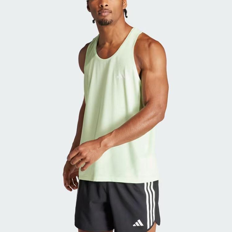 adidas Own The Run Майка Мужские топы светло-зеленые IN1530