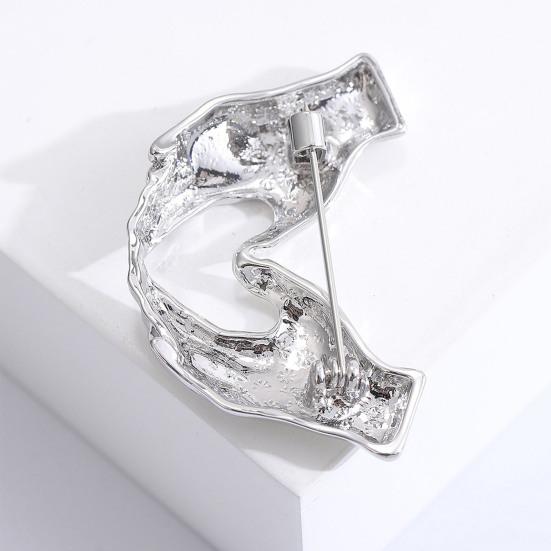 Креативная брошь «Руки в сердце», простая элегантная булавка для свитера в стиле ретро, значок с лацканами для костюма, аксессуары для пальто