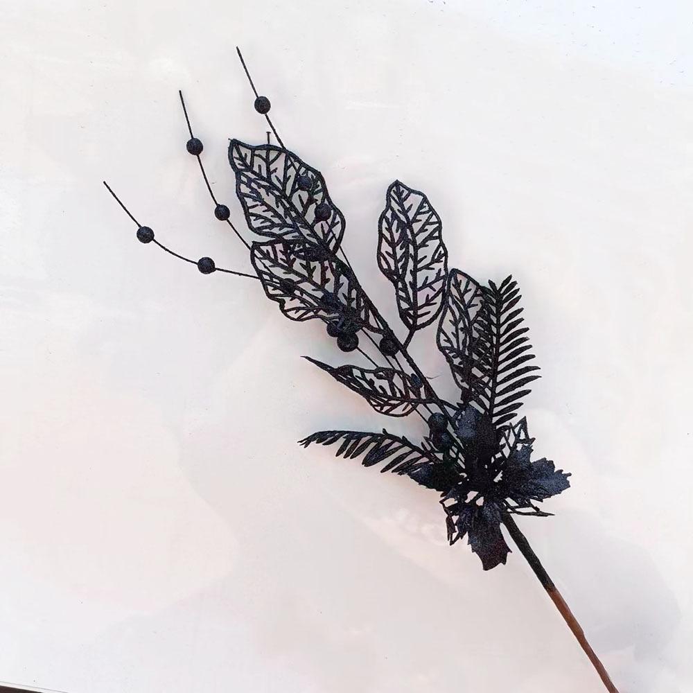 Рождественские украшения Цветы из золотой пудры Украшения из лилий Ветки деревьев Плагины для рождественских елок Атмосферные принадлежности Ветки деревьев и черенки