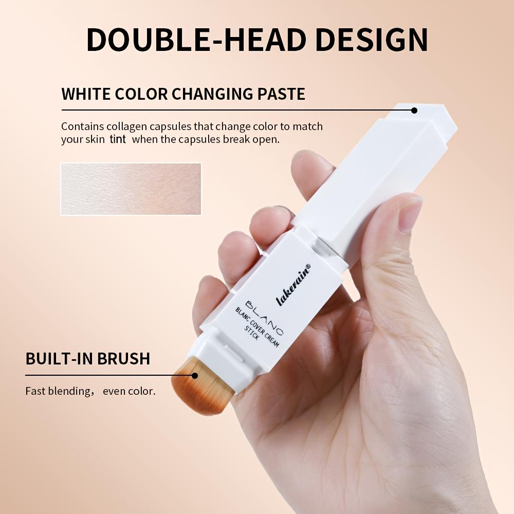 Тональная основа-стик Color Changing Foundation со съемной кистью Blanc Cover Cream Stick Changing High Coverage Базовый макияж