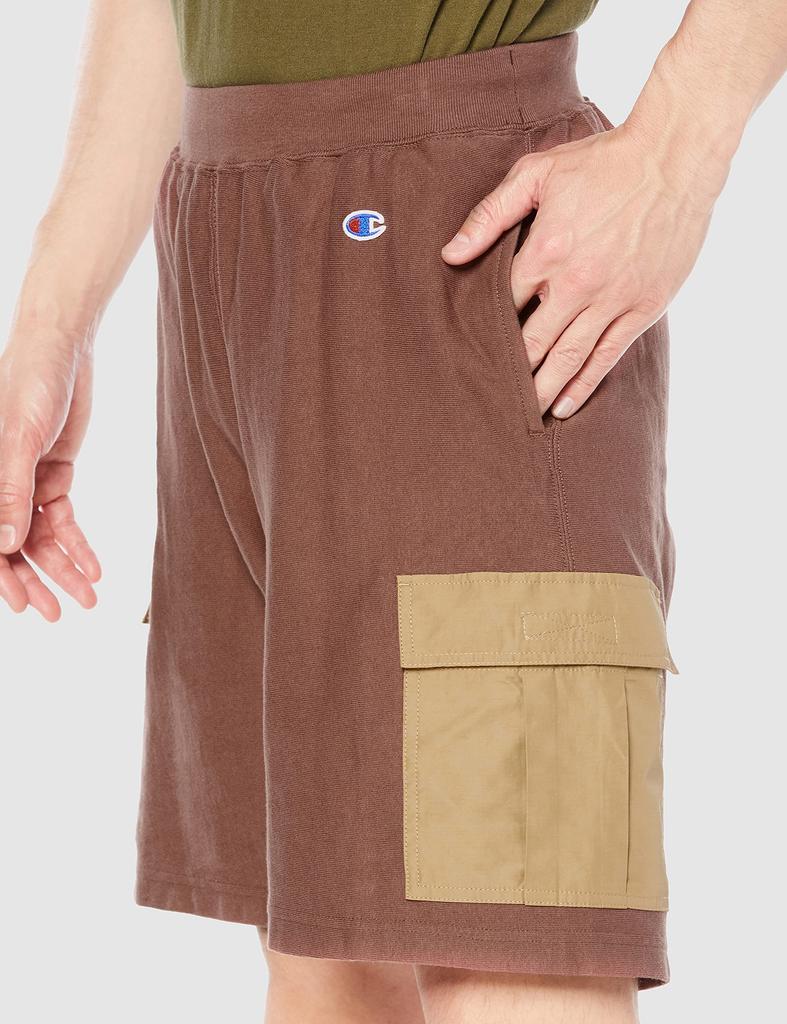 Полуфлисовый карго Reverse Weave Cargo L [Champion] шорты, брюки, спортивные штаны, брюки, карман 9,4 унции, (р) Шорты, C3-T510, Мужские, Коричневый,