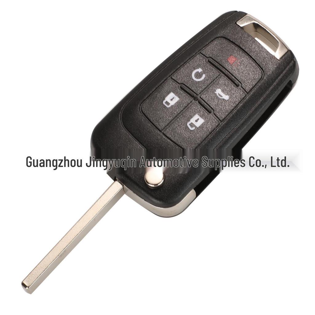 Compatible Key Replacement Shell for 2/3/4/5-Button Chevrolet/Opel/Buick Cruze Malibu (Flat Back)