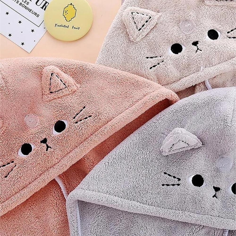 Portable Hair Cap Coral Fleece Quick Dry Hat High Quality Hair Towel