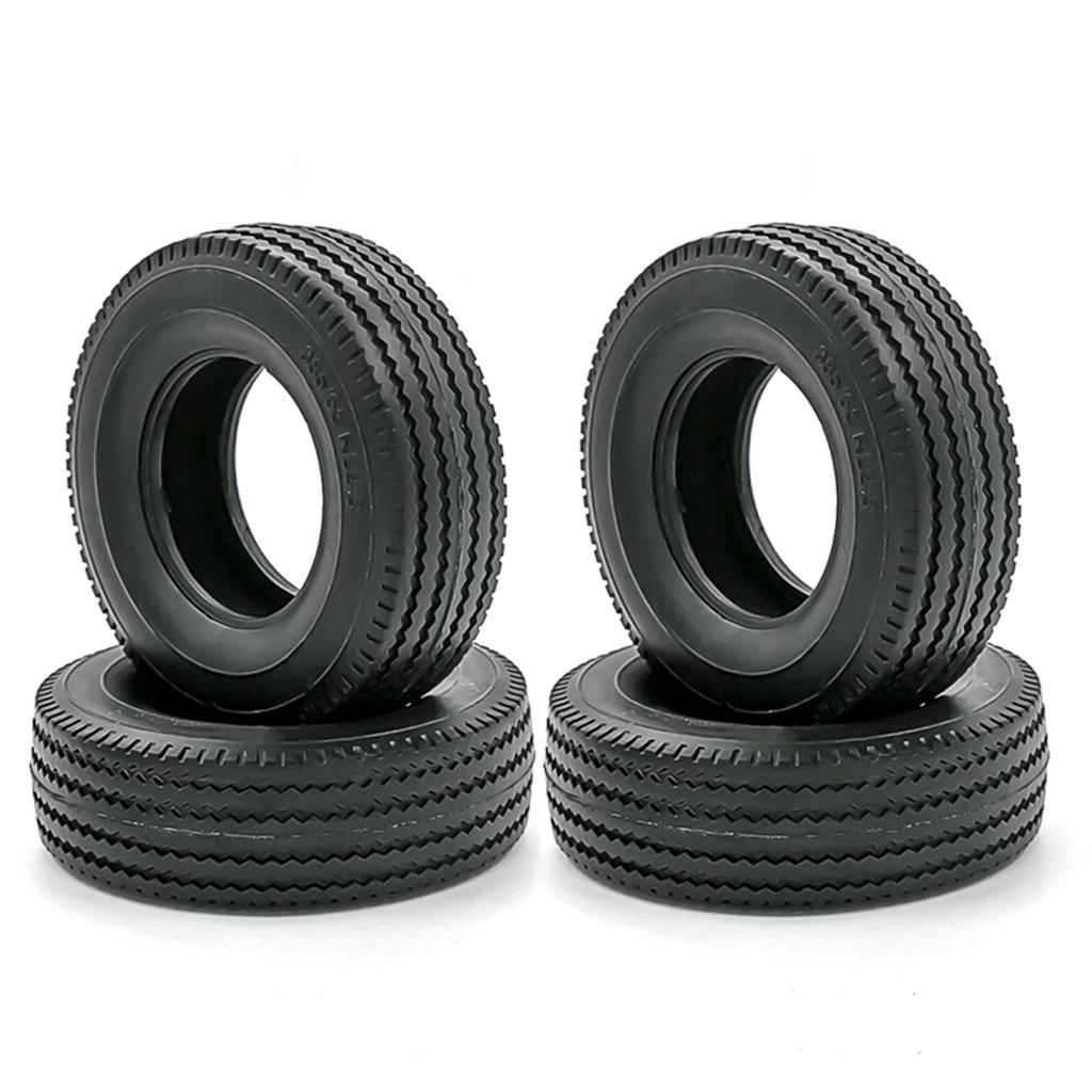 RC Crawler Rubber Tires RC Car Tires 4pcs Replacement for 1/14 Tamiya Tractor