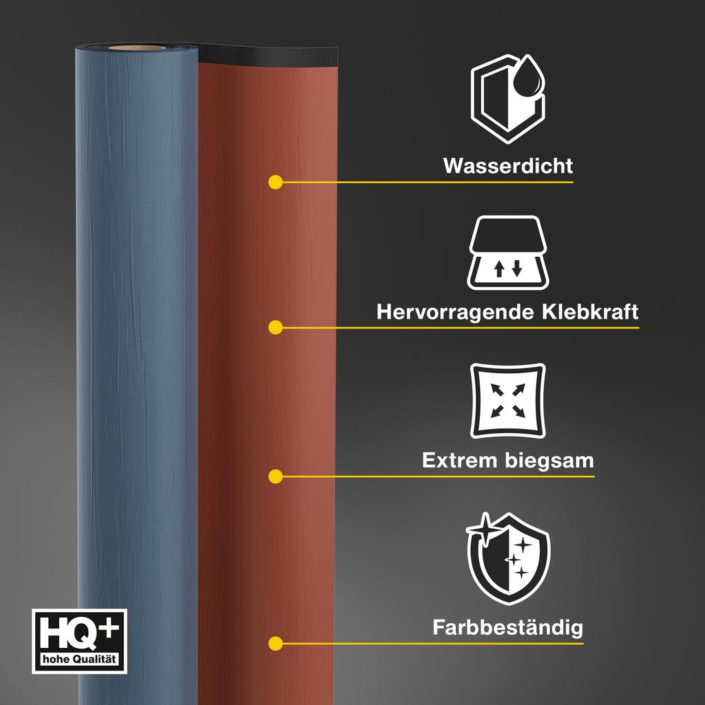 IsolBau Self-Adhesive Bituminous Membrane Dachbahn KSK 5m² RAL 8004 Terracotta