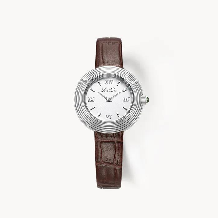 [2-й повторный заказ] Volante Classic-Silver (Выбор кожаного ремешка)