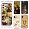 Чехол для телефона L-Leonardo da Art Vinci для iPhone 17,16,15,14,13,12,11 Plus,Pro,Max,XR,Plus,E,Mini Прозрачный Мягкий Чехол