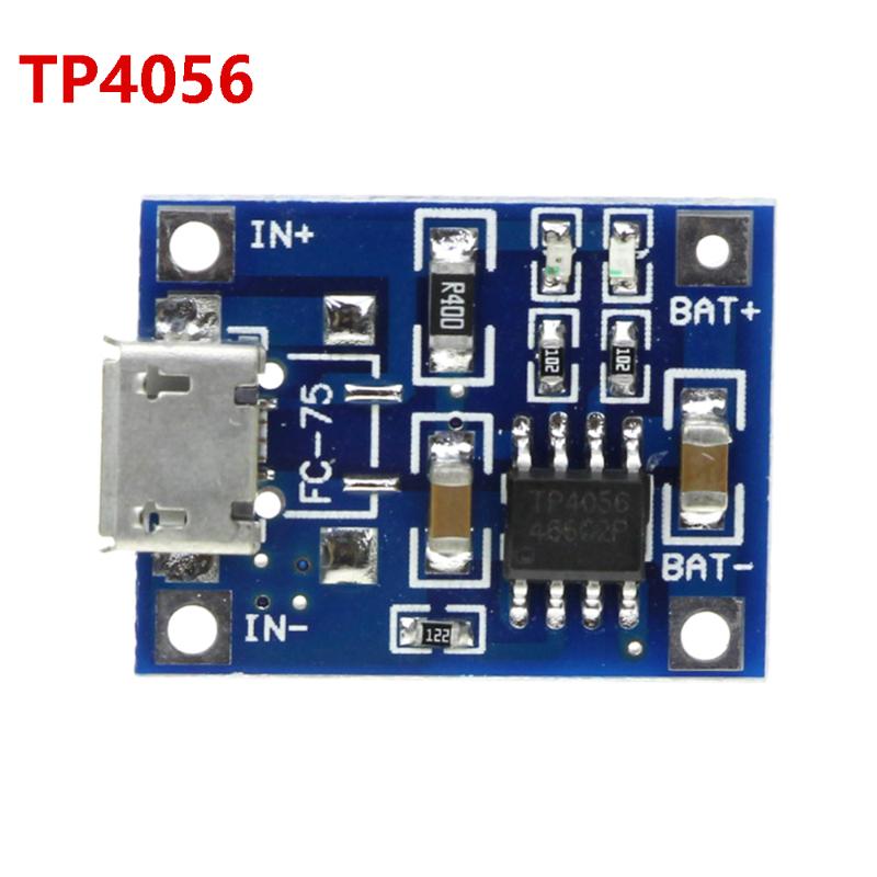 5V 1A 18650 TP4056 Lithium Battery Charging Board Charger Module+Protection Functions with Micro USB MINI and Type-C USB 5PCS