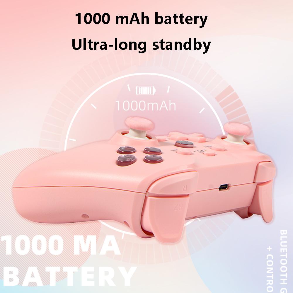 Беспроводной геймпад для Android/iOS/ПК/PS3/PS4 Bluetooth игровой контроллер 6-осевой гироскоп TURB непрерывная функция двойной вибрации двигателя