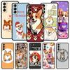 Милый Чехол для Телефона с Собакой Корги для Samsung Galaxy S26 S25 S24 S23 S22 S20 S21 FE Ultra S25 Edge Plus 5G Мягкий ТПУ Чехол Fundas