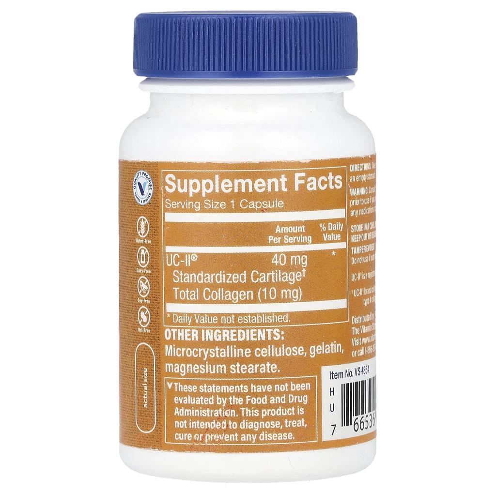 The Vitamin Shoppe, Коллаген UC-II®, 40 мг, 30 капсул