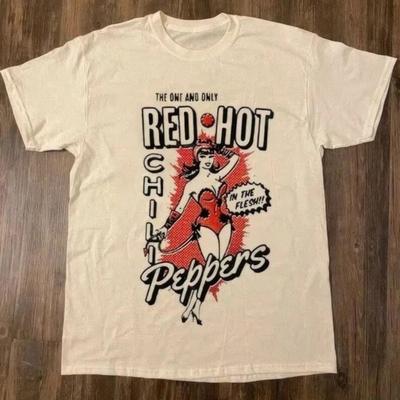 Винтажная футболка Red Hot Chili Peppers 90-х Белая Все Размеры Унисекс
