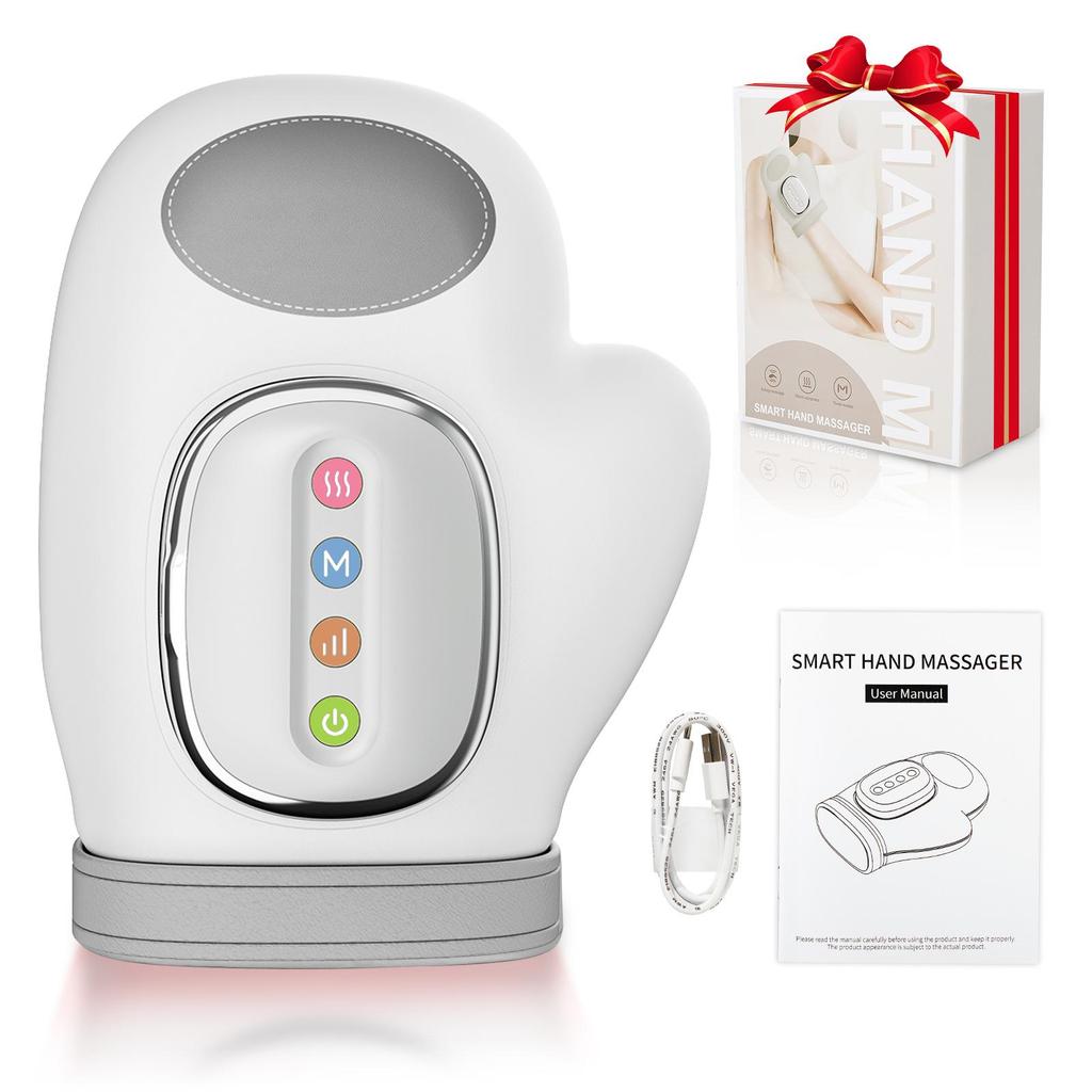 Hand Massager with Heat Compression Relief, 3 Massage, 4 Temperature,5 Compression Model Therapeutic Gloves, Wrist and Finger Massage gifts for loves