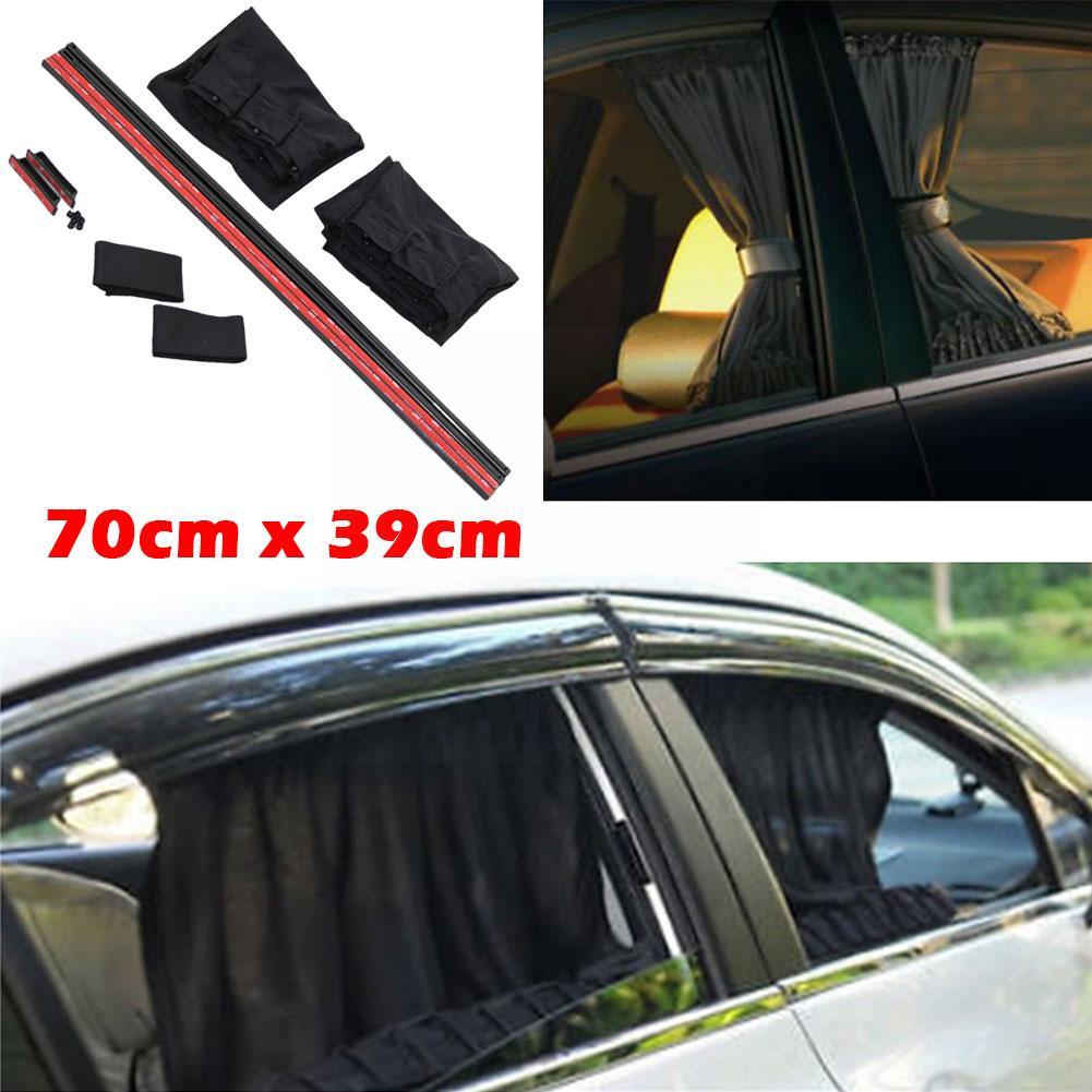 Car Window Sunshade Magnetic Side Window Curtain Retractable Cover Window Heat Car Insulation Shade Sunscreen Accessories