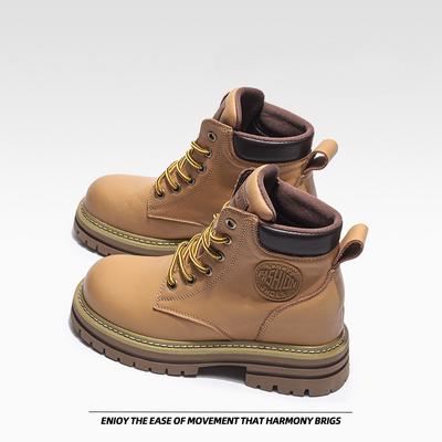 Ботинки из коровьей кожи с ревенем, женские ботинки Martin, толстая подошва, рабочая одежда, короткие ботинки в стиле ретро