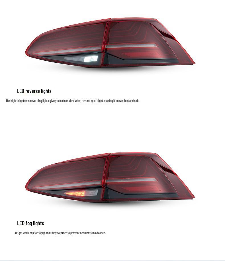 Светодиодный задний фонарь Volkswagen Golf 7/7.5 с динамическим указателем поворота и дневным ходовым огнем
