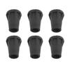 6pcs set Replacement Outdoor Trekking Hiking Pole Tip End Walking Stick Cap Cover Protector