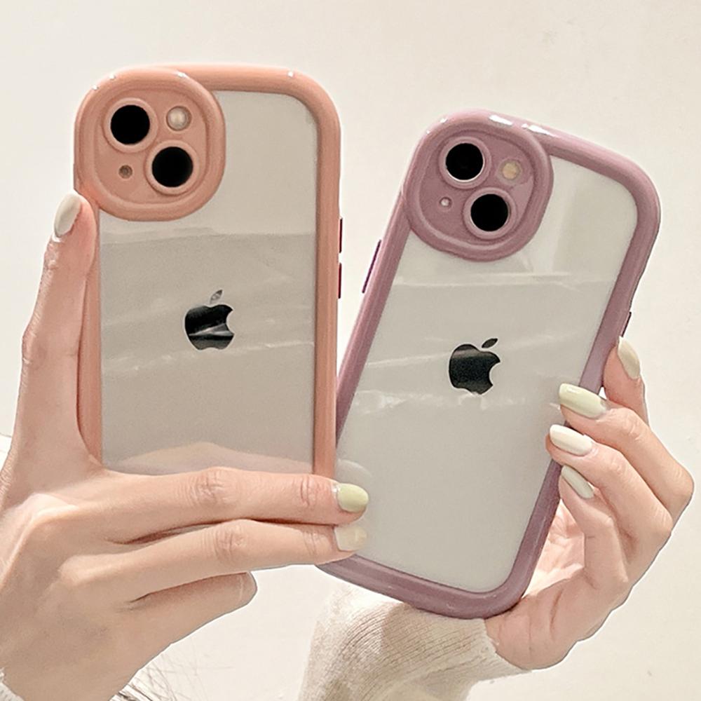 Милый бампер ярких цветов, противоударный прозрачный чехол для Iphone 14 13 12 11 Pro Max, мягкая задняя крышка для Ipone 13 Pro, модный чехол