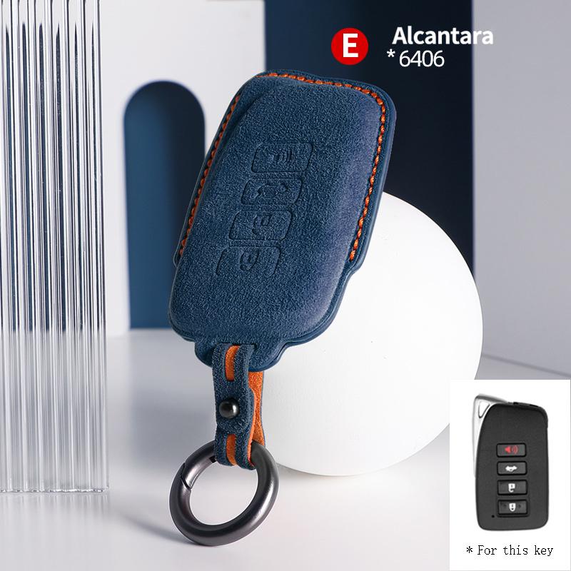 Car Key Case Cover Holder Key Shell Suede for For Lexus ES UX UX 300e NX LC NX GS RX GX RC 200 250 350 LS 450H 300H Keychain