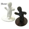 Creative Stationery Holder 3D Printed Funny Figure Pen Holder, Black White Humanoid Desk Office Accessories Organizer for Pencils Pens, Unique