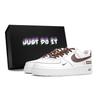 Nike Nike Air Force 1 Нескользящие Устойчивые к истиранию Низкие Скейтбордические Кроссовки Мужские Бело-Коричневые 315122-111(Команда18-)