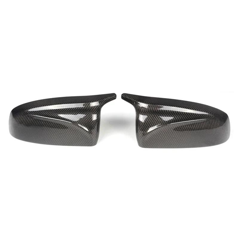 For 2007-2014 BMW X5 X6 (E70 E71 E72) Rear View Mirror Cap Cover Carbon Fiber Pattern 51167180725 51167180726