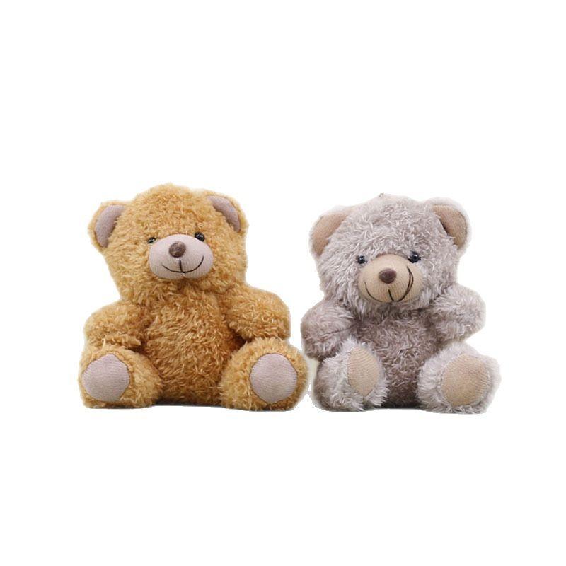Teddy Keychain Bear Cute Cartoon Children Backpack Decorative Pendant Doll Plush