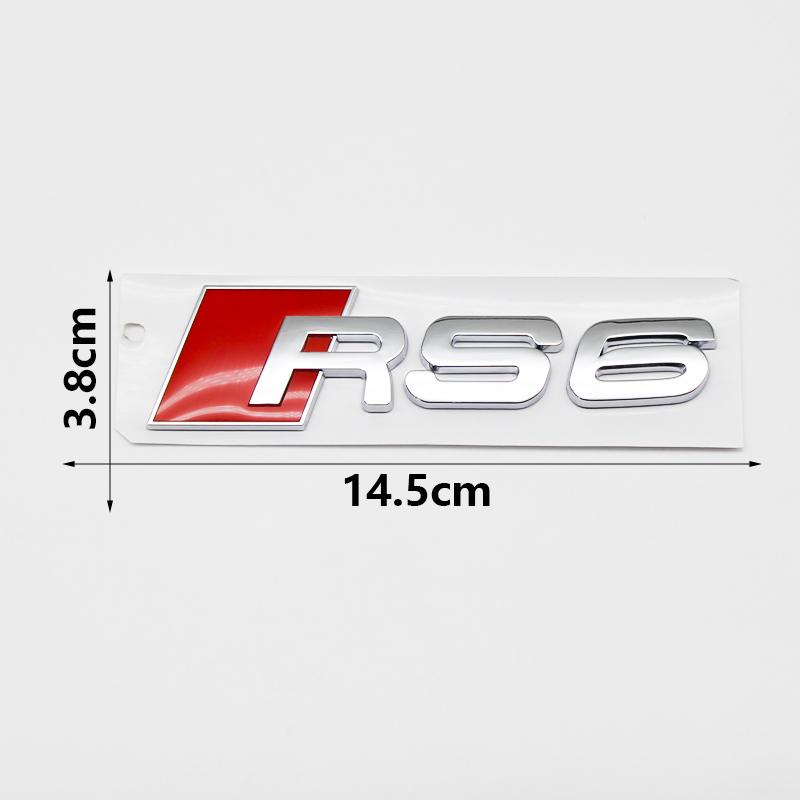ABS Audi Trunk Letter Body Sticker Car 3D Body Badge Stickers For Audi A3 A4 A5 A6 A7 Q3 Sline TT RS3 RS4 RS5 RS ABS Sticker