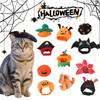 Cute Pet Halloween Dog Cat Costume Originality Small Dogs Cat Cosplay Bat Pumpkin Headgear Hat Cat Headgear Pet Supplies