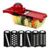 Kitchen Gadget Multi- 6 Blades Slicer Vegetable Mandoline Slicer Cooking Tool Sets Fruit Cutter Grater Utensil for the Kitchen