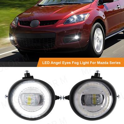 Противотуманные фары для Mazda RX-8 MPV 6 5 3 2 CX-7 CX-5 CX-9 MX-5/Miata Auto Led Halogen Fog Lamp Waterproof Car Accessories