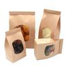 Pack of 50 Bakery Bags Household Supplies Coffee Beans Exquisite Craftsmanship Window Sealing Pack Kraft Paper Bag Cookie Packs