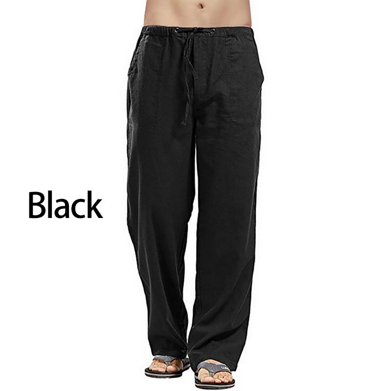 Pantaloni larghi da uomo taglie forti Pantaloni elastici in vita Pantaloni dritti da festa Streetwear