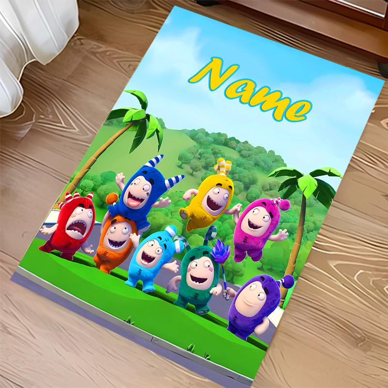 Custom personalization Oddbods Print Area Rug - Soft, Washable Non-Slip Indoor Mat,Living Room,Home&Office Decorative Rug