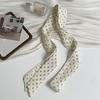 Long Silk Scarf New Fashion High Sense Small Scarf Versatile Long Bag Ribbon Decorative Headband Belt