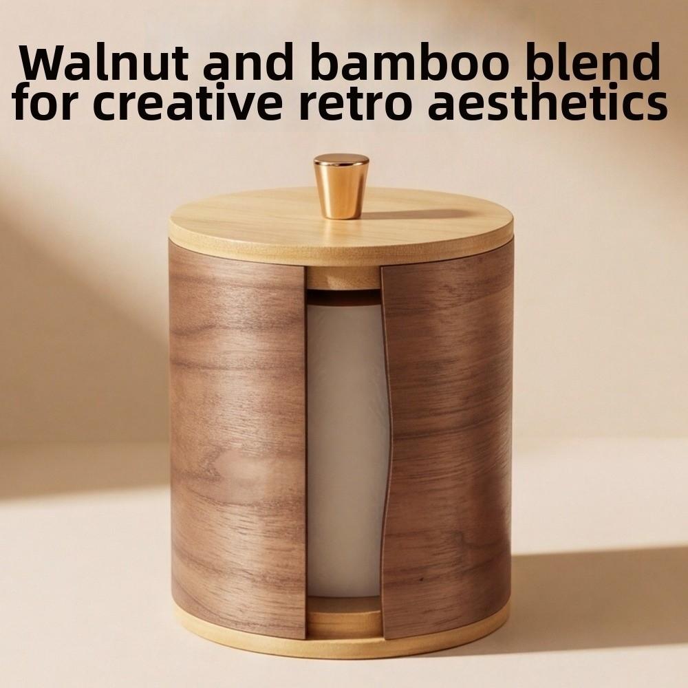 Wooden Tissue Storage Box Minimalist Toilet Paper Holder Roll Paper Dispenser Home